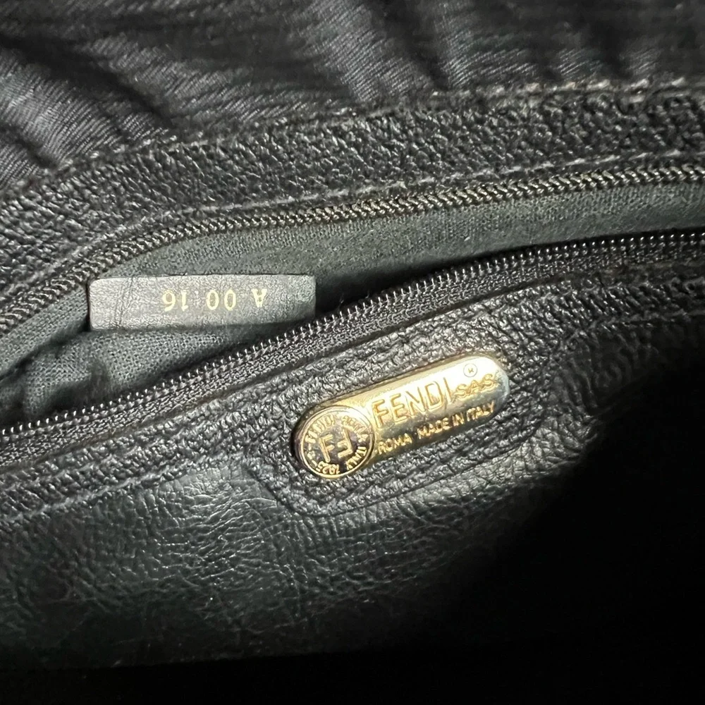 Fendi Vintage 1980s Black nylon crossbody